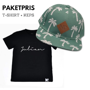 PAKETPRIS - Tshirt (svart) & keps Palmer