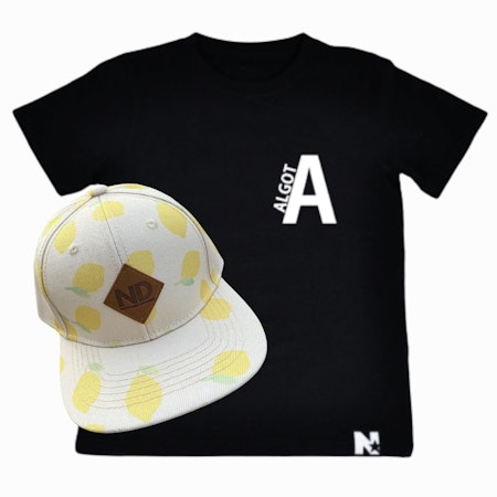 PAKETPRIS - Namntshirt & keps (citron allover)