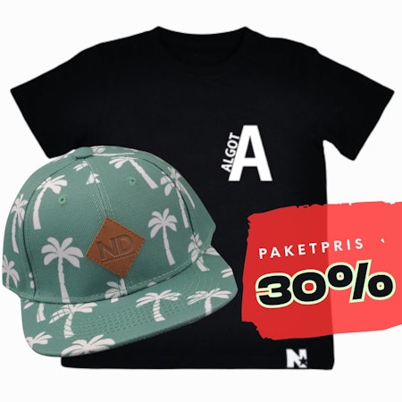 PAKETPRIS - Namntshirt & keps (Palmer)