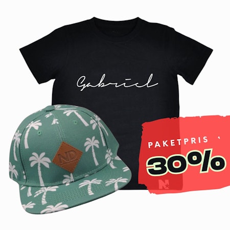 PAKETPRIS - Namntshirt & keps (Palmer)