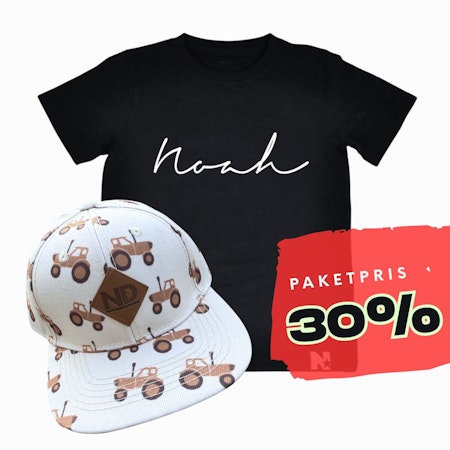 PAKETPRIS - Namntshirt & keps (Traktorer)