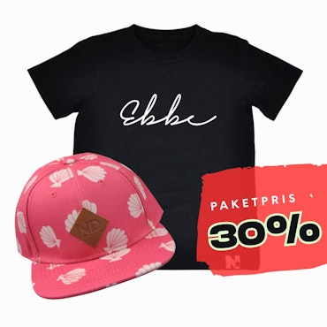 PAKETPRIS - Namntshirt & keps (Snäckor)