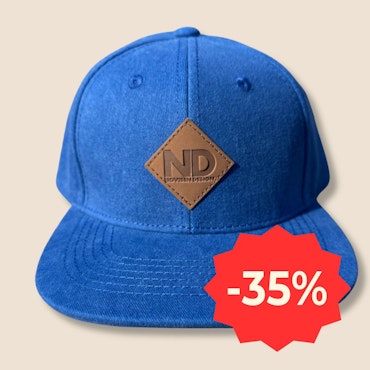 Keps - Blå stentvättad