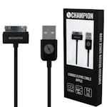 CHAMPION IPhone 4/4s kabel 1,5m Svart