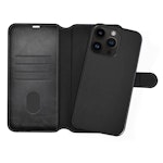 Champion 2-in-1 Slim Wallet Case för iPhone 14 Pro/15 Pro – mobilskal och plånbok i ett med magnet, kortfack och stöd för trådlös laddning