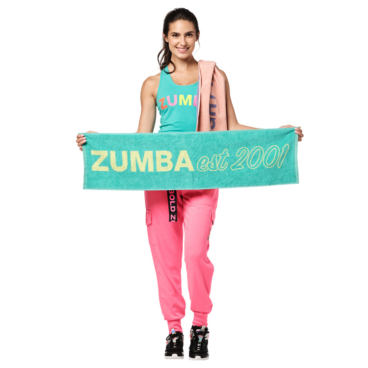 Bright Bold Zumba Fitness Towels 2 PK