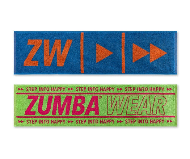 Zumba Happy Fitness Towels 2pk