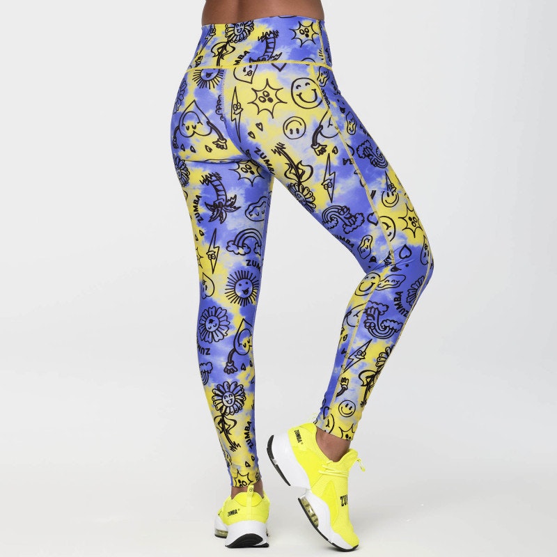 Zumba Happy High Waisted Ankle Leggings