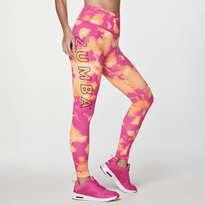 Zumba Move Tie-Dye High Waisted Ankle Leggings