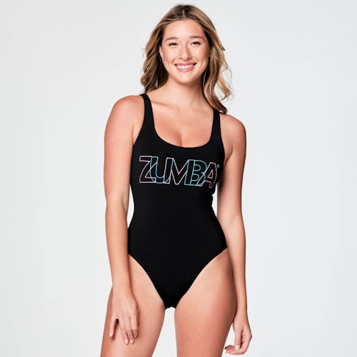 Zumba Swim Solid One-Piece