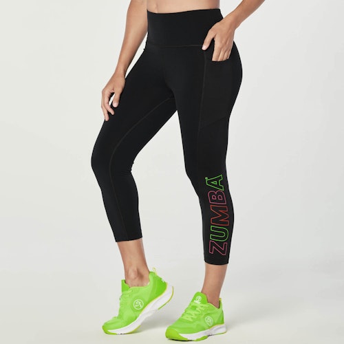 Put The Art In Heart High Waisted Crop Leggings