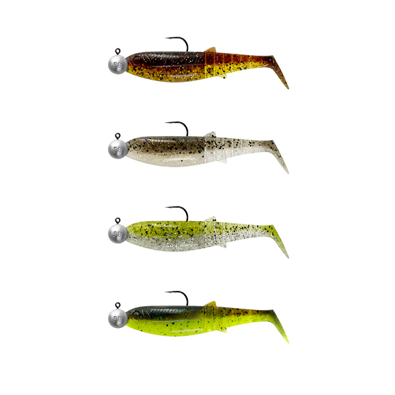 Savage Gear Cannibal Shad 12.5cm 20g Riggad, 4-pack