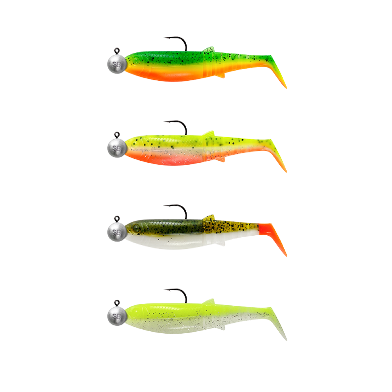 Savage Gear Cannibal Shad 12.5cm 20g Riggad, 4-pack