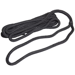 Robline förtöjning flätad, Svart 10mm x 6m