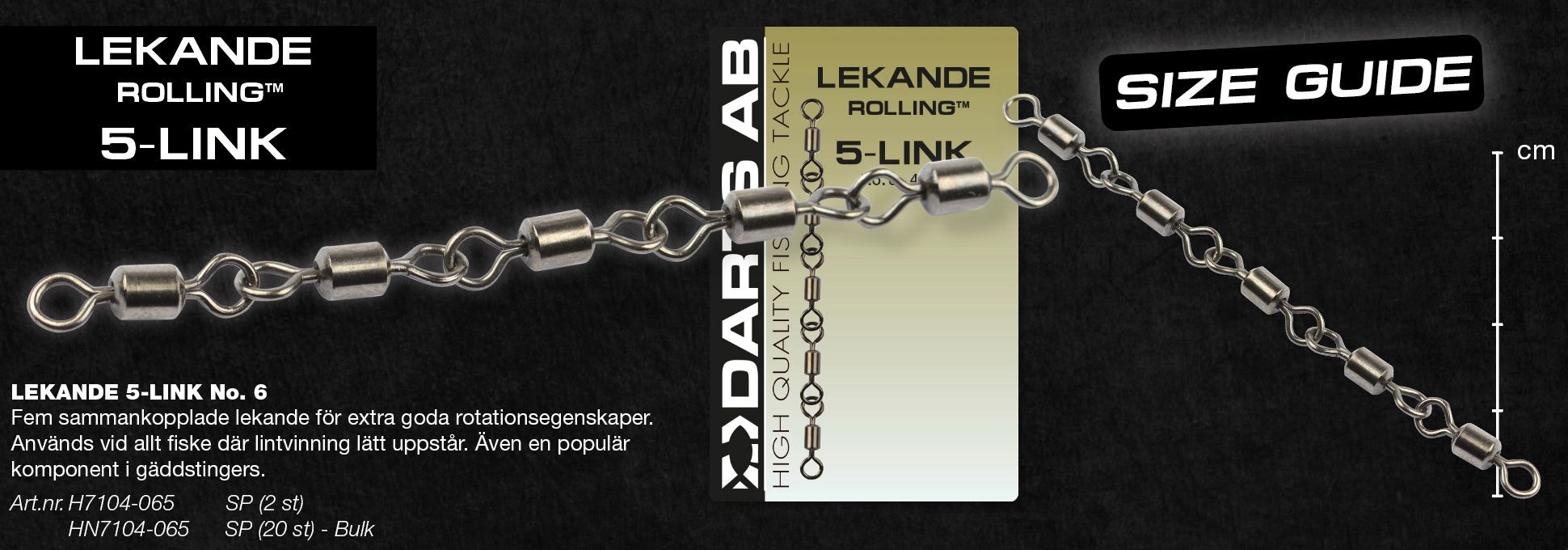 Darts Lekande 5-link strlk 6 - 2pack