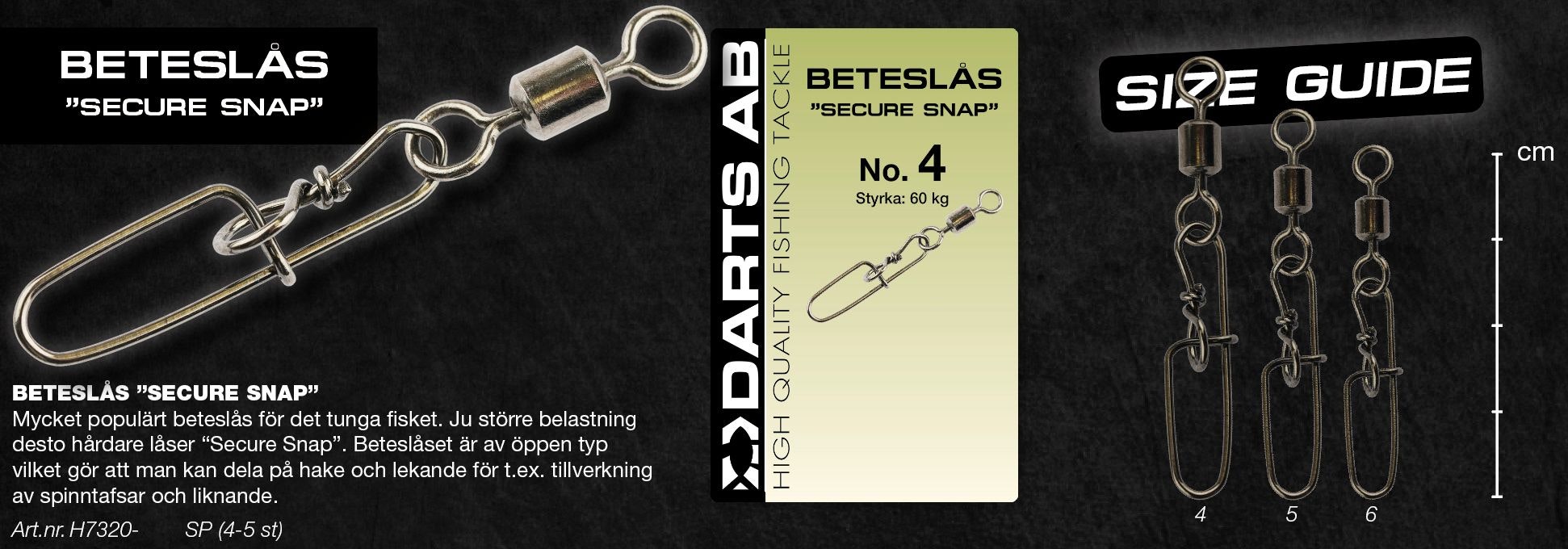 Darts Beteslås Secure Snap