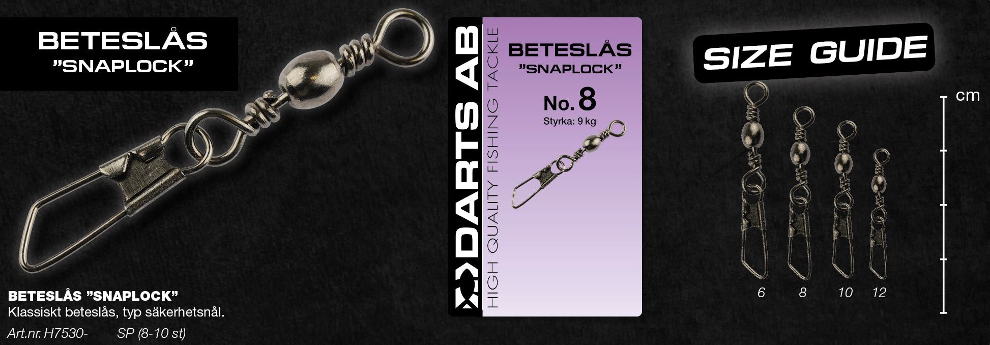 Darts Beteslås Snaplock