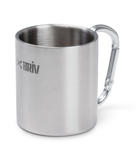 Briv Stålmugg med karbinhake - 220ml