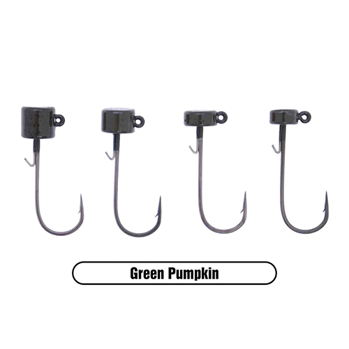 XZONE Ned Rig Head Green Pumpkin - 5-pack