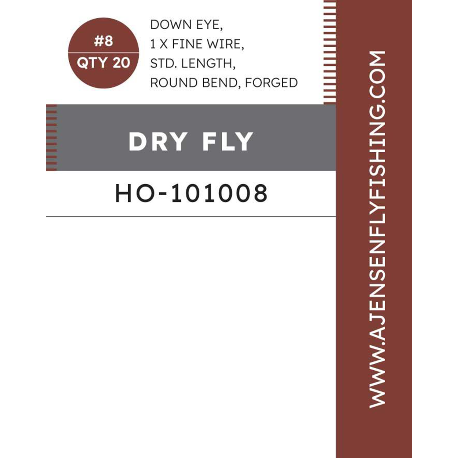 A. Jensen Dry Fly Enkelkrok