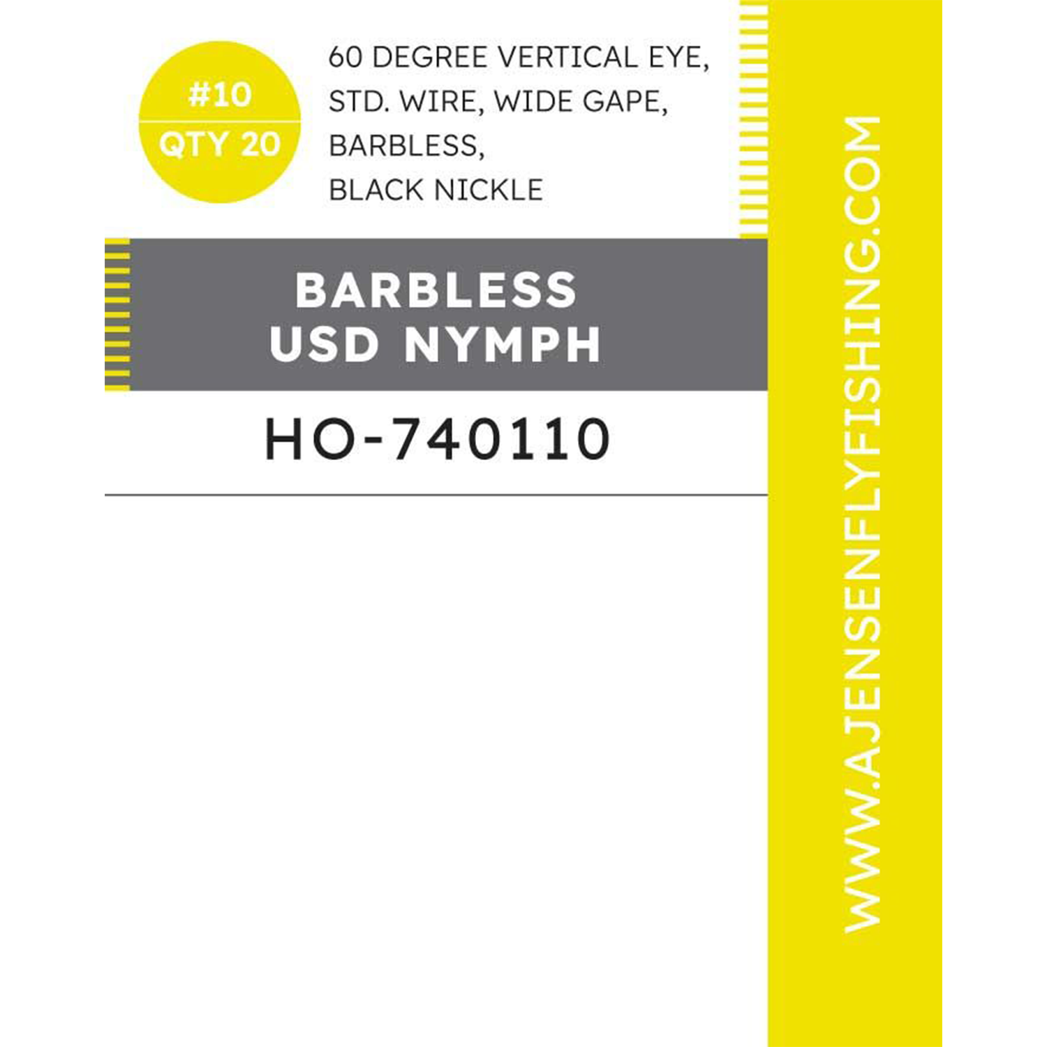 A. Jensen Barbless USD Nymph Enkelkrok