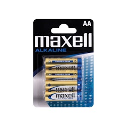 Maxell Alkaline AA / LR6-batterier - 4st