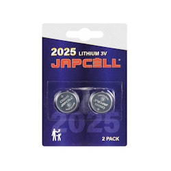 Japcell CR2025 3V litium batteri 2-pack
