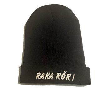 Raka Rör Mössa (obs! c:a 2 veckors leveranstid, broderad text!)