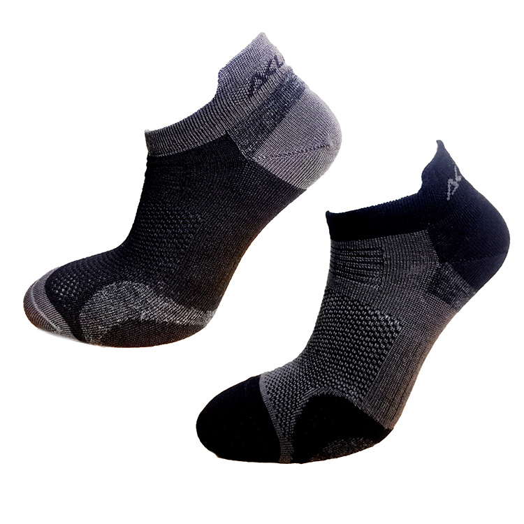 Aclima AS Strumpor Ankle Socks 2-pack -Jet Black