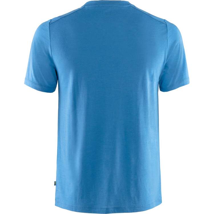 Fjällräven T-shirt Abisko Wool Fox SS Man UN Blue