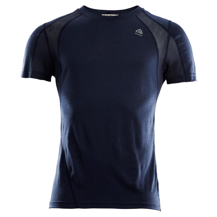 Aclima Tränings t-shirt LightWool Sports T-shirt Man Navy Blazer