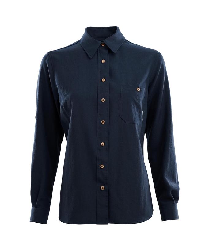 Aclima Skjorta LeisureWool Woven Wool Shirt W Navy Blazer