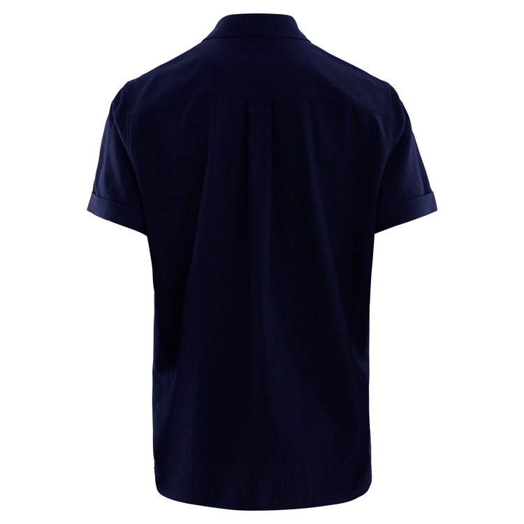 Aclima AS Skjorta LeisureWool Short Sleeve Shirt M Navy Blazer