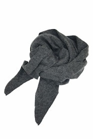 Mathlau Halsduk Scarf Lambswool -Darkgrey Melange