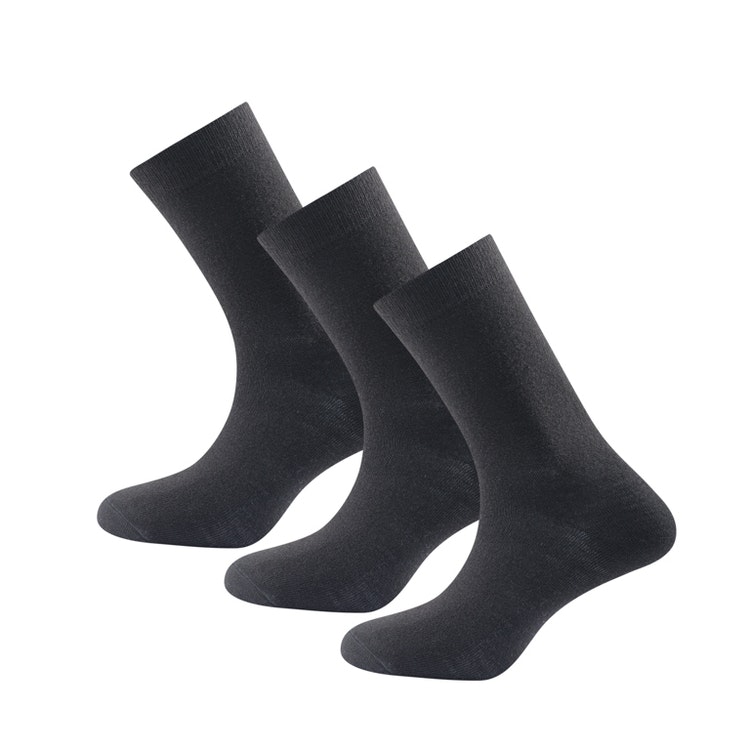Devold of Norway Strumpor Daily Medium Sock 3pk Black