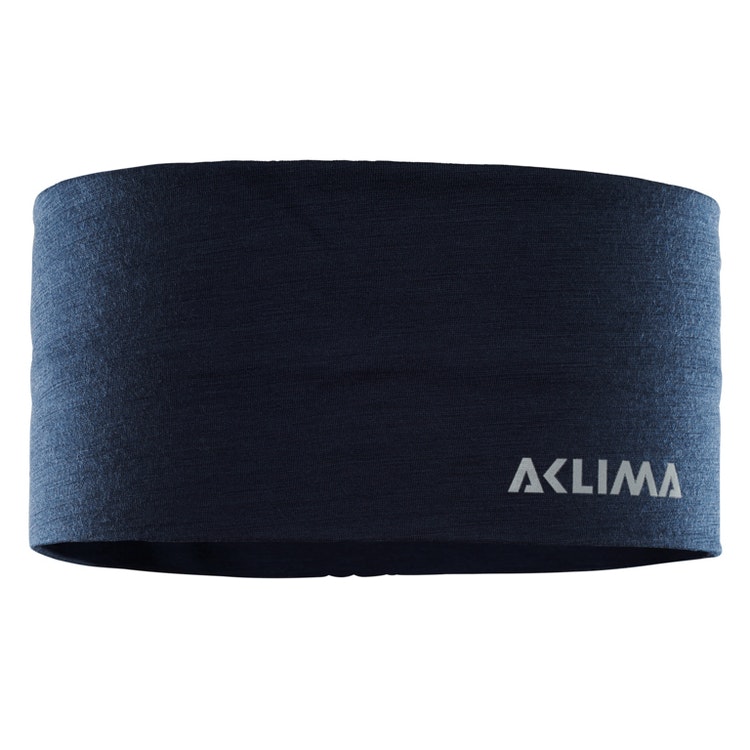 Aclima Pannband LightWool Headband Navy Blazer