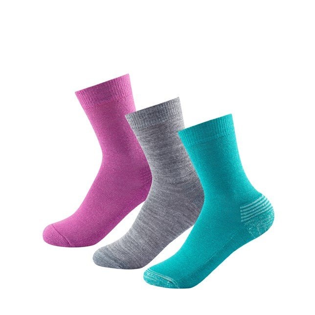 Devold of Norway Strumpor Daily Medium Kid Sock 3pk Girl Mix