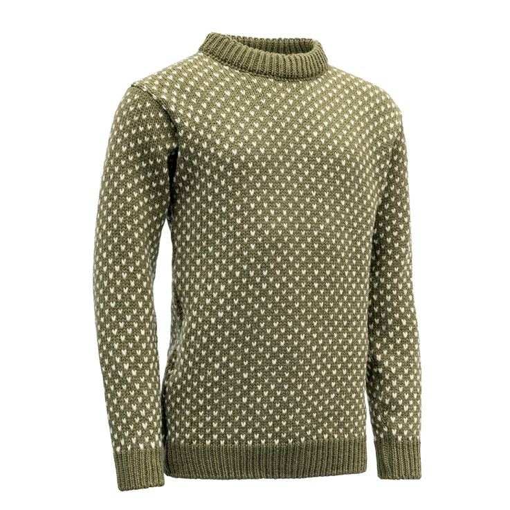 Devold ulltröja Nordsjö Wool Sweater Olive