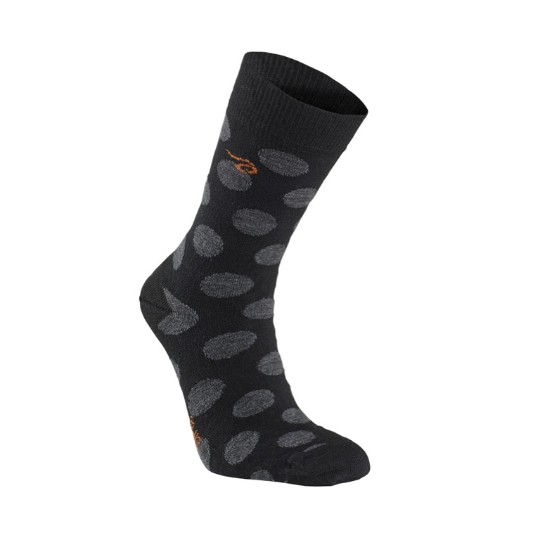 Ivanhoe Strumpor Wool Sock Dot Black