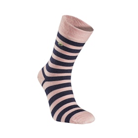 Ivanhoe Strumpor Wool Sock Stripe Pink