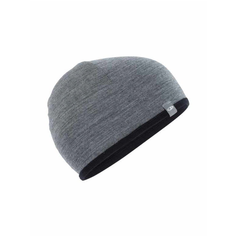 Icebreaker Mössa Pocket Hat  Black/Gritstone HTHR