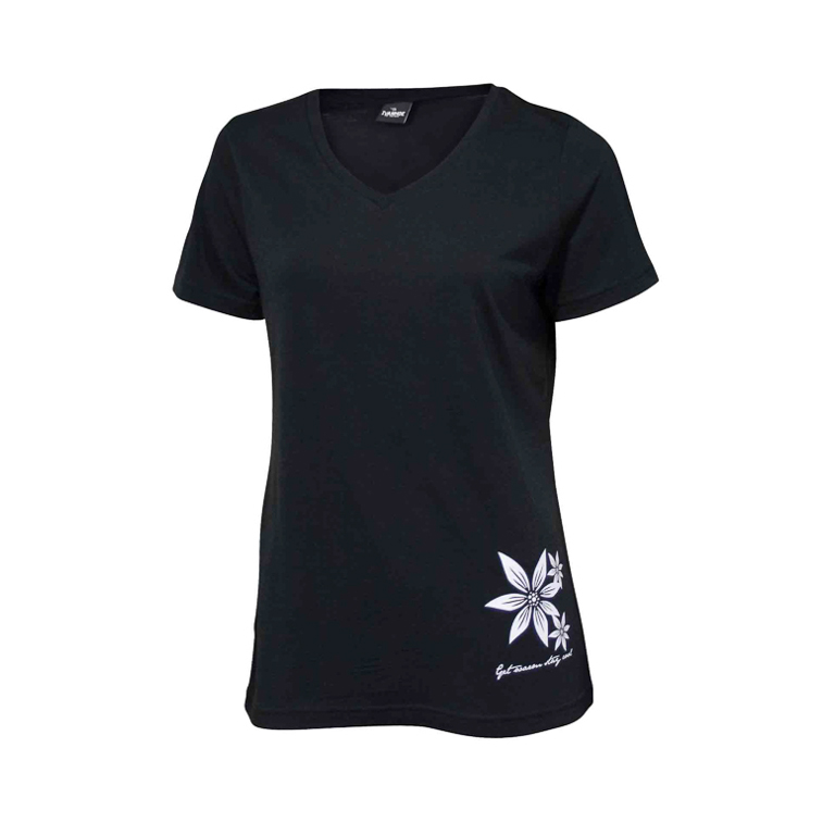 Ivanhoe of Sweden T-shirt Underwool Mim Flower Black