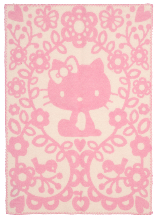 Klippan Yllefabrik Hello Kitty Pink Barnfilt