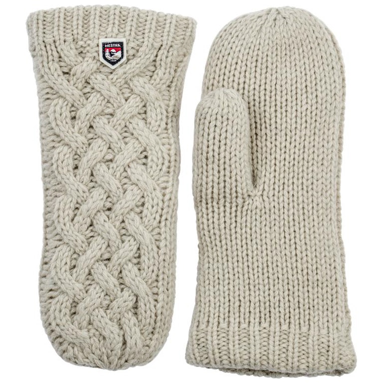 Hestra Tumvantar Freja Wool Mitt Offwhite