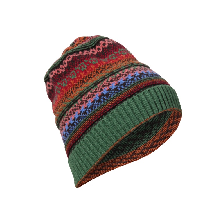 IVKO Woman Mössa Cap Floral Pattern Green