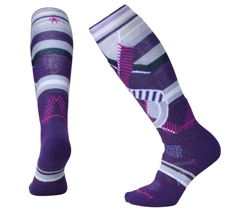 Smartwool Strumpor Womens Phd Ski Medium Pattern  -Mtn Purple