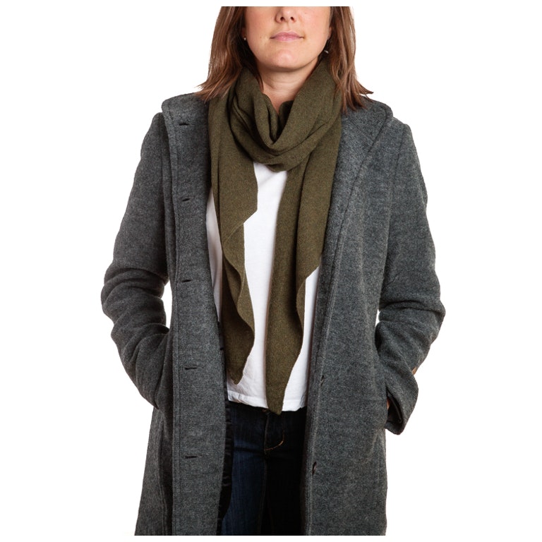 Mathlau Halsduk Scarf Lambswool -Army