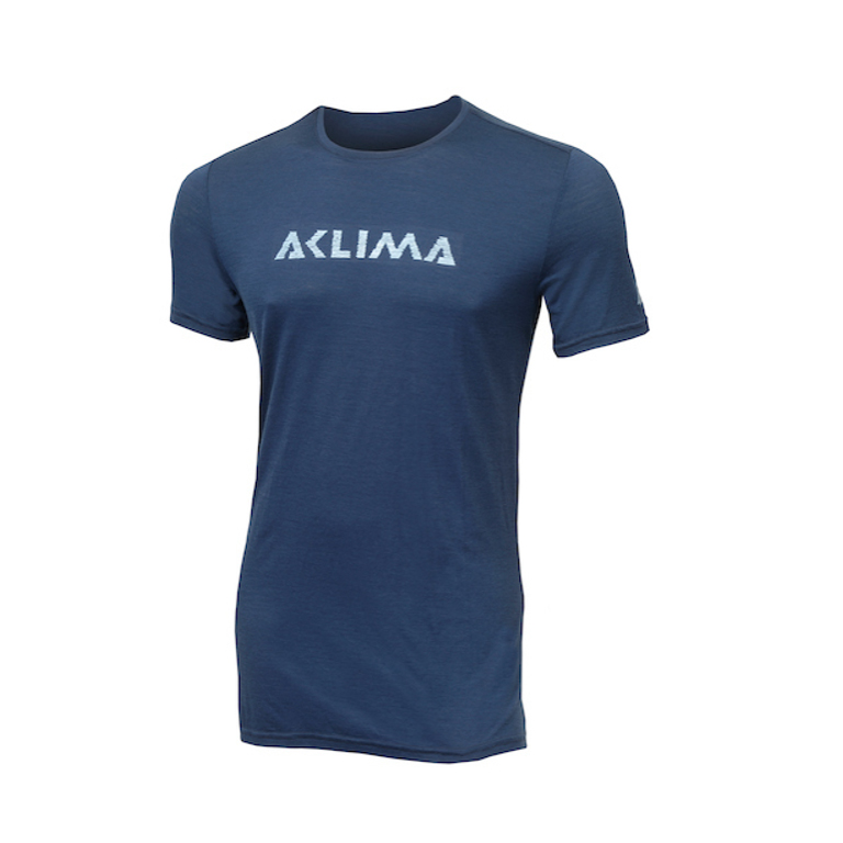 Aclima LightWool T-shirt Logo Insignia Blue