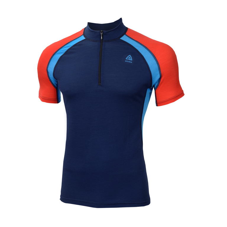 Aclima LightWool Speed Shirt Insignia Blue/Blithe/High Risk Red