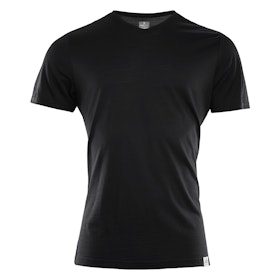 Aclima AS T-shirt LightWool T-Vneck Man -Jet Black
